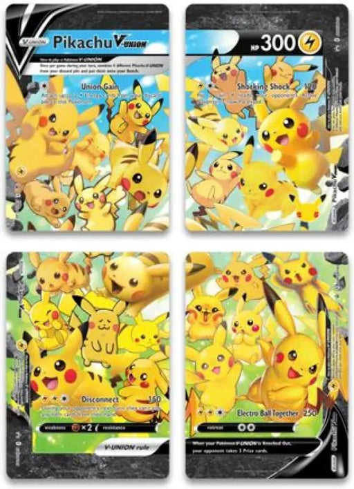 Pikachu V-UNION (Set of 4) [Sword & Shield: Black Star Promos] - Pokemon Single
