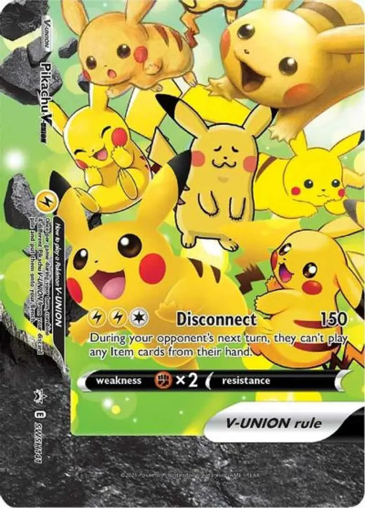 Pikachu V-UNION (SWSH141) (Celebrations) [Sword & Shield: Black Star Promos] - Pokemon Single