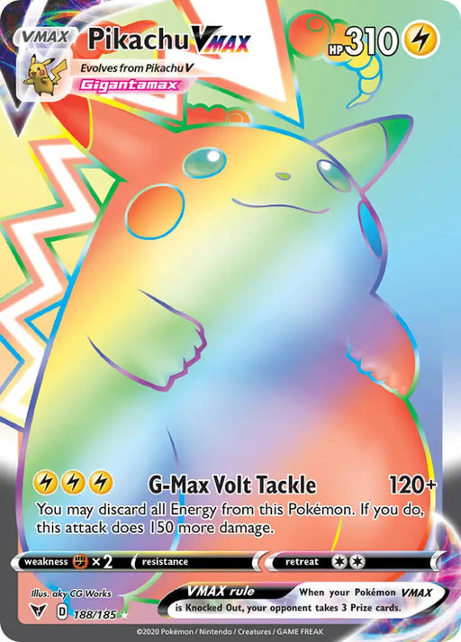 Pikachu VMAX (188/185) [Sword & Shield: Vivid Voltage] - Pokemon Single