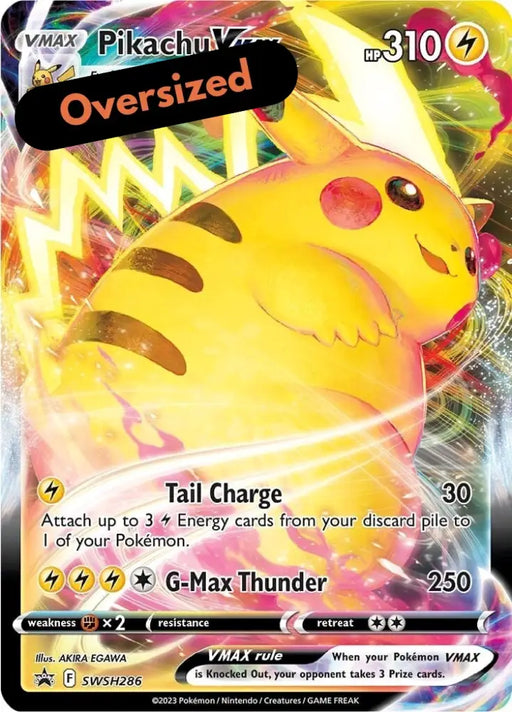 Pikachu VMAX (SWSH286) (Jumbo Card) [Sword & Shield: Black Star Promos] - Pokemon Single