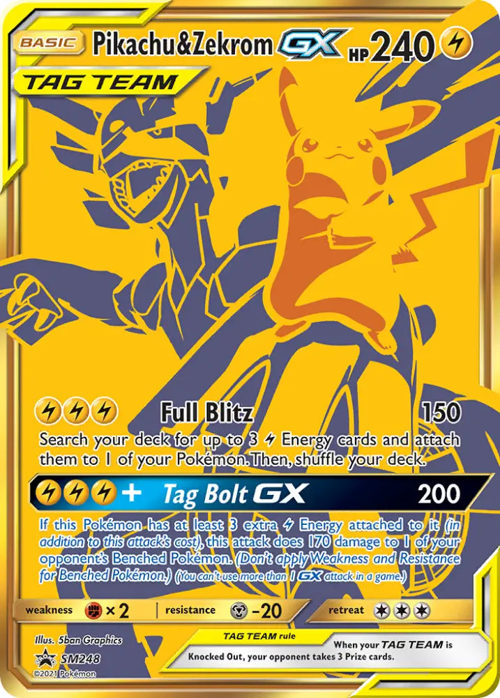 Pikachu & Zekrom GX (SM248) [Sun & Moon: Black Star Promos] - Pokemon Single