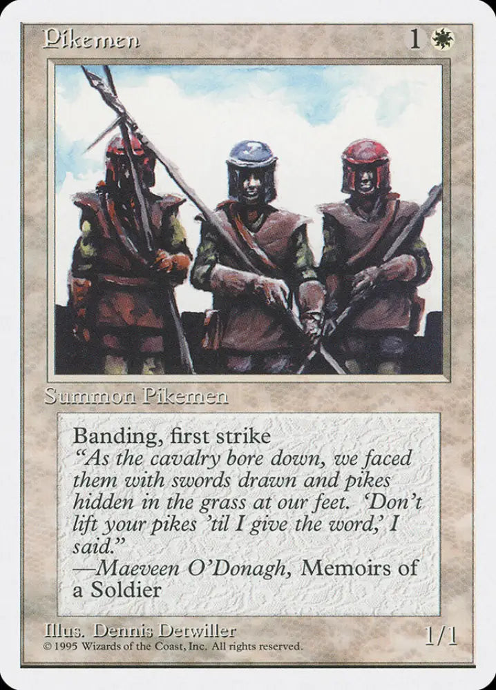 Pikemen [Fourth Edition] - MTG Single