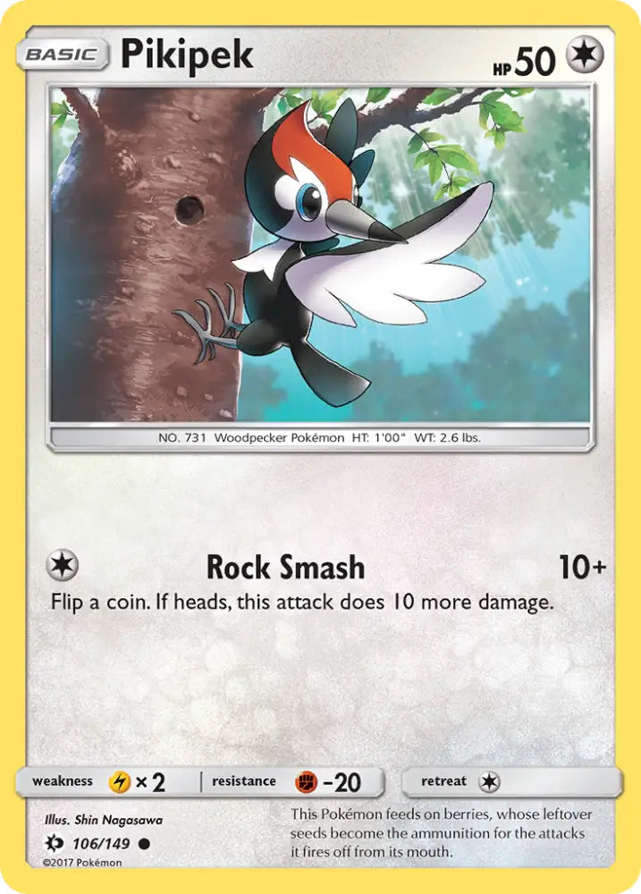 Pikipek (106/149) [Sun & Moon: Base Set] - Pokemon Single