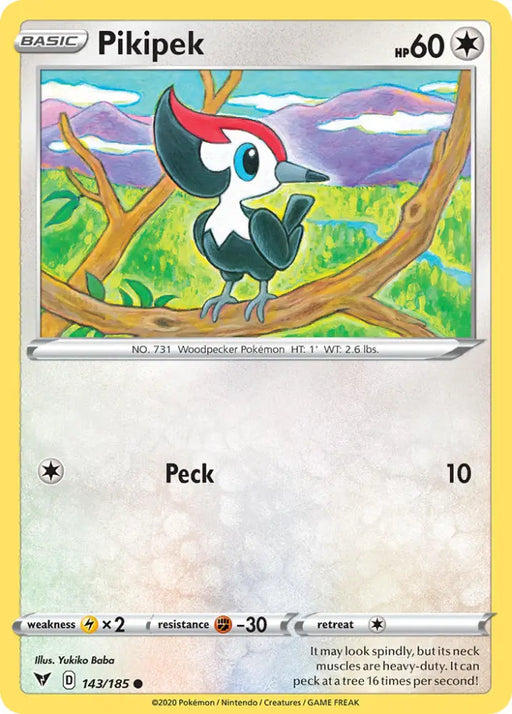 Pikipek (143/185) [Sword & Shield: Vivid Voltage] - Pokemon Single