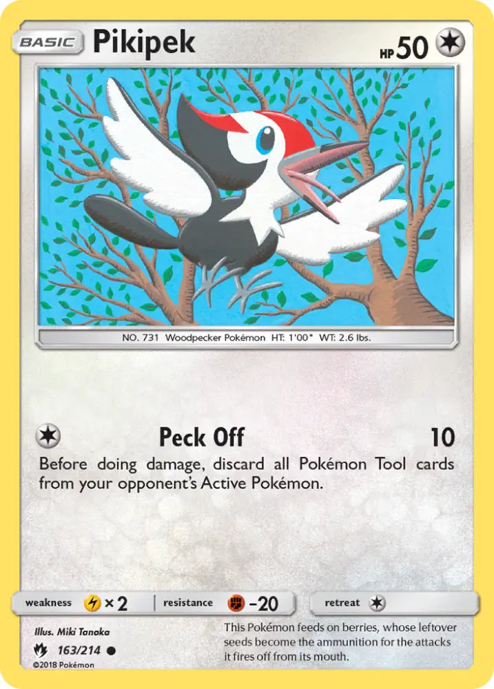 Pikipek (163/214) [Sun & Moon: Lost Thunder] - Pokemon Single