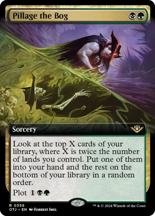 Pillage the Bog (Extended Art) [Outlaws of Thunder Junction] - MTG Single