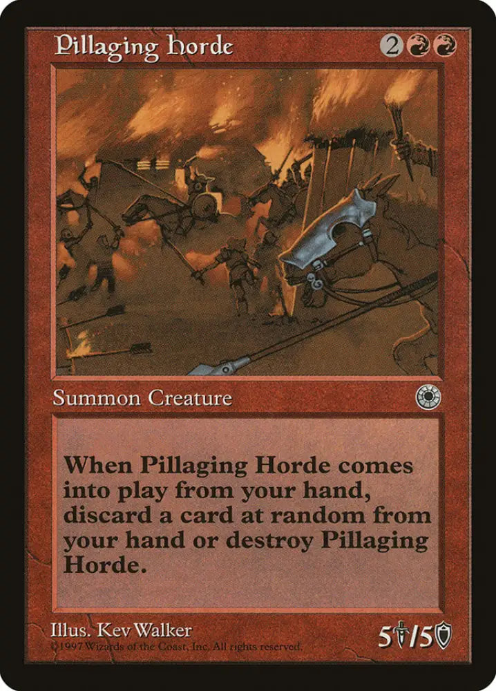 Pillaging Horde [Portal] - MTG Single