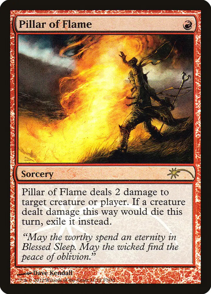 Pillar of Flame [Friday Night Magic 2012] - MTG Single