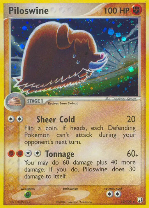 Piloswine (13/109) [EX: Team Rocket Returns] - Pokemon Single