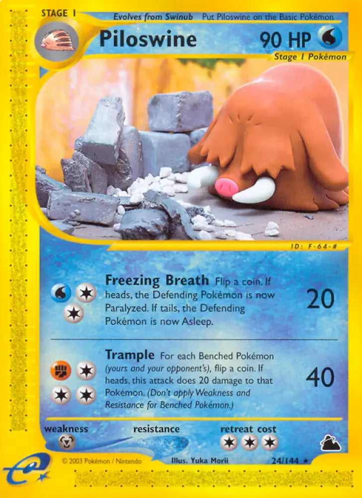 Piloswine (24/144) [Skyridge] - Pokemon Single