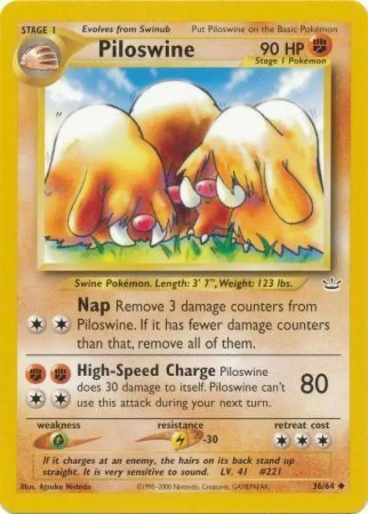 Piloswine (36/64) [Neo Revelation Unlimited] - Pokemon Single
