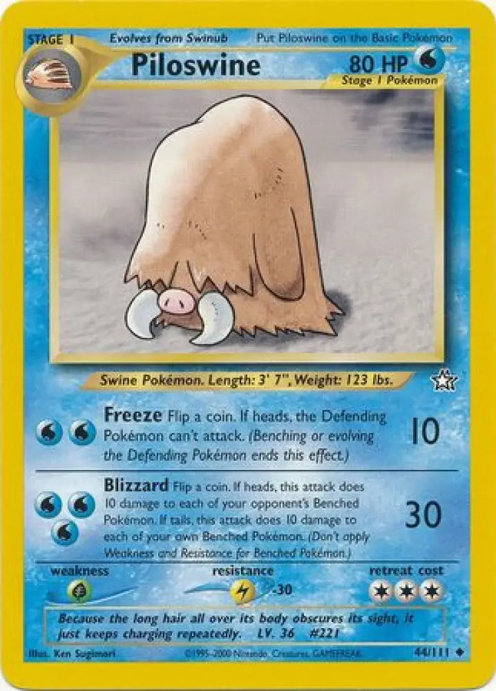 Piloswine (44/111) [Neo Genesis Unlimited] - Pokemon Single