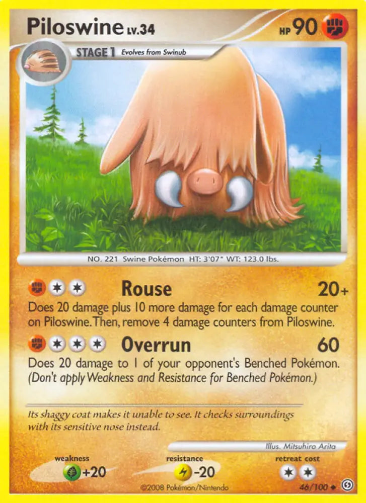 Piloswine (46/100) [Diamond & Pearl: Stormfront] - Pokemon Single
