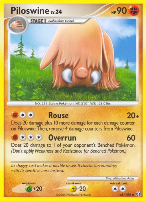 Piloswine (46/100) [Diamond & Pearl: Stormfront] - Pokemon Single