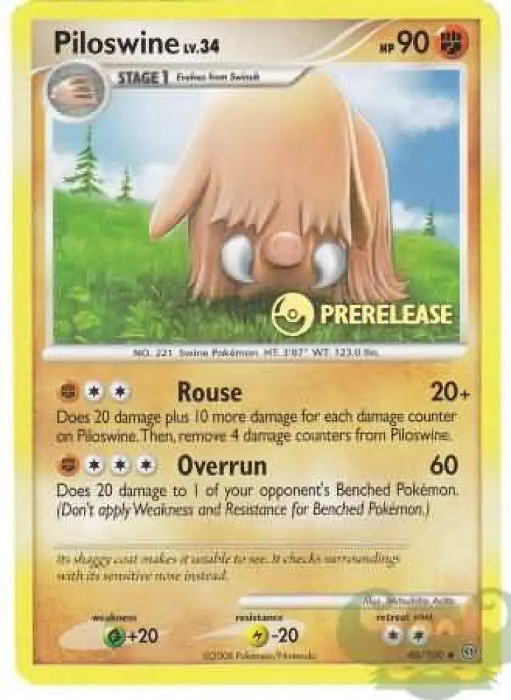 Piloswine (46/100) (Prerelease Promo) [Nintendo: Black Star Promos] - Pokemon Single