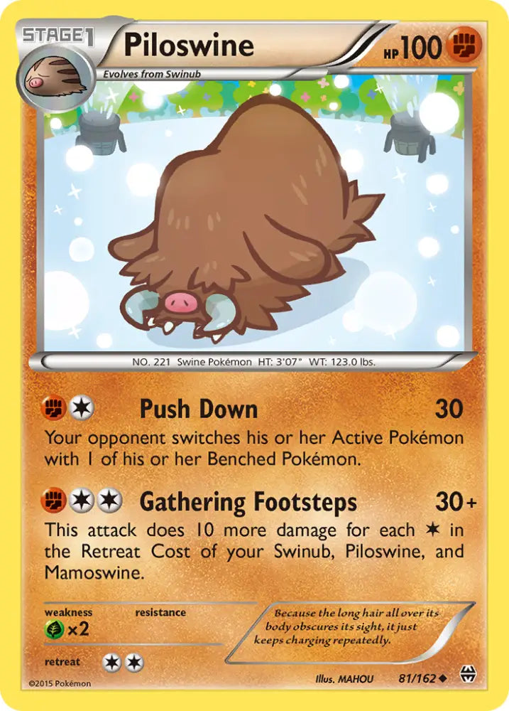 Piloswine (81/162) [XY: BREAKthrough] - Pokemon Single