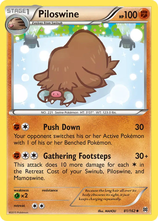 Piloswine (81/162) [XY: BREAKthrough] - Pokemon Single
