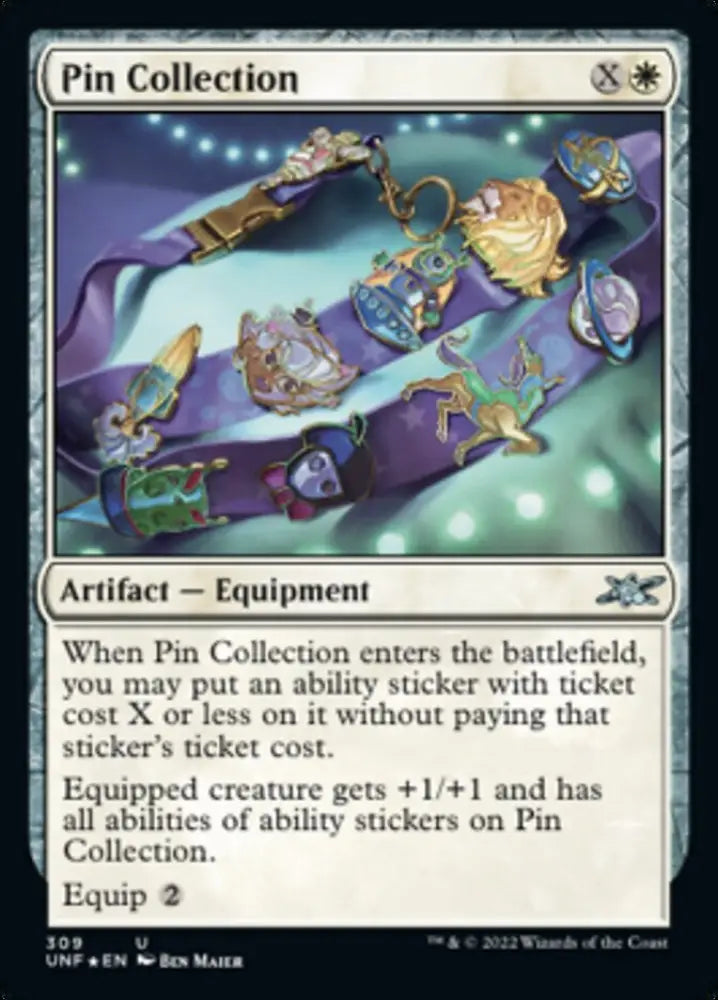 Pin Collection (Galaxy Foil) [Unfinity] - MTG Single