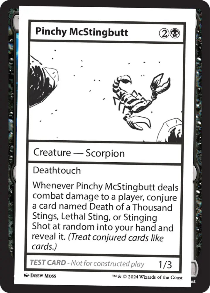 Pinchy McStingbutt [Mystery Booster 2 Playtest Cards] - MTG Single