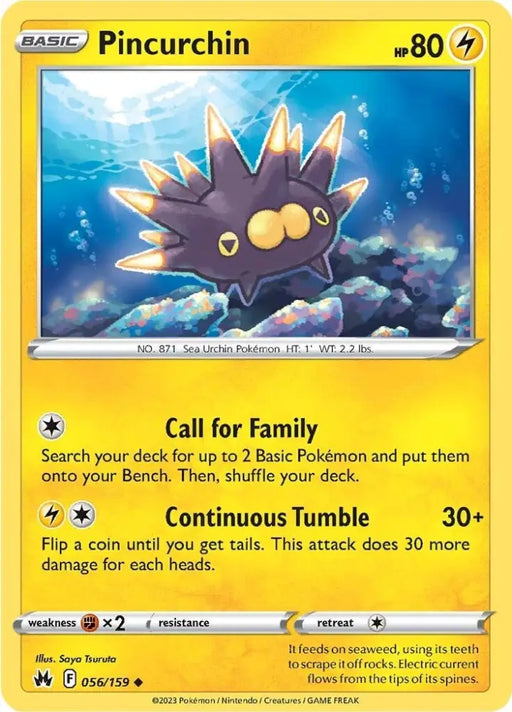 Pincurchin (056/159) [Sword & Shield: Crown Zenith] - Pokemon Single