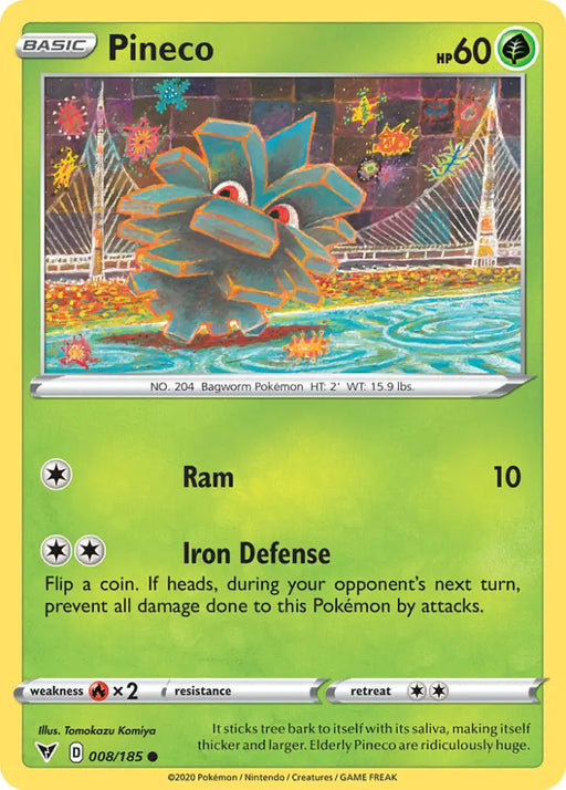 Pineco (008/185) [Sword & Shield: Vivid Voltage] - Pokemon Single