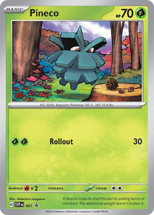 Pineco (061) [Scarlet & Violet 151] - Pokemon Single