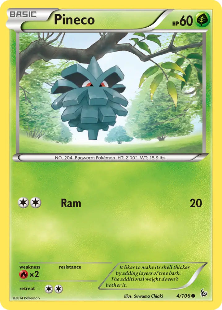 Pineco (4/106) [XY: Flashfire] - Pokemon Single