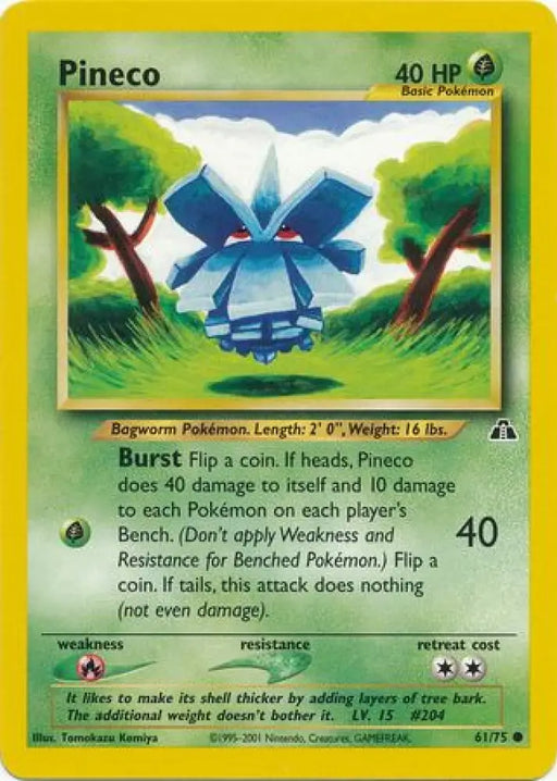 Pineco (61/75) [Neo Discovery Unlimited] - Pokemon Single