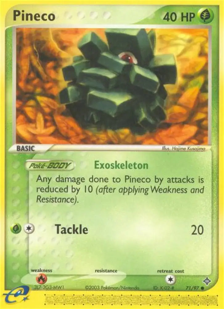 Pineco (71/97) [EX: Dragon] - Pokemon Single