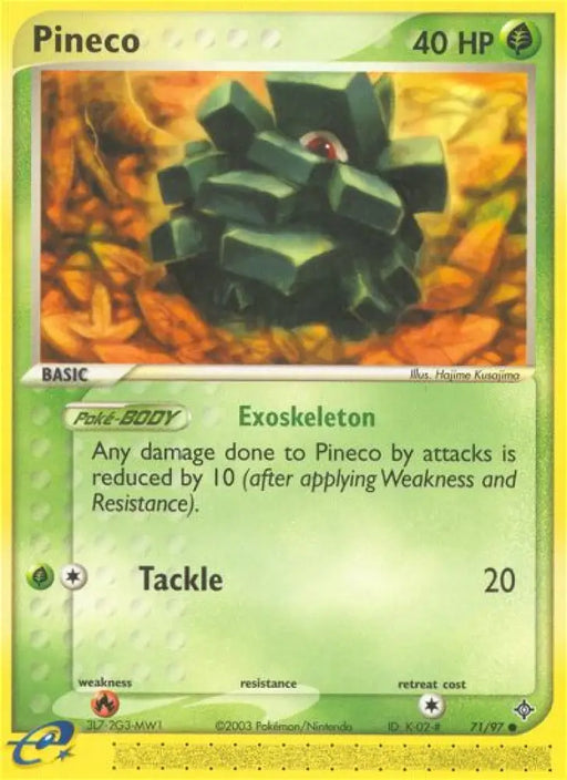 Pineco (71/97) [EX: Dragon] - Pokemon Single
