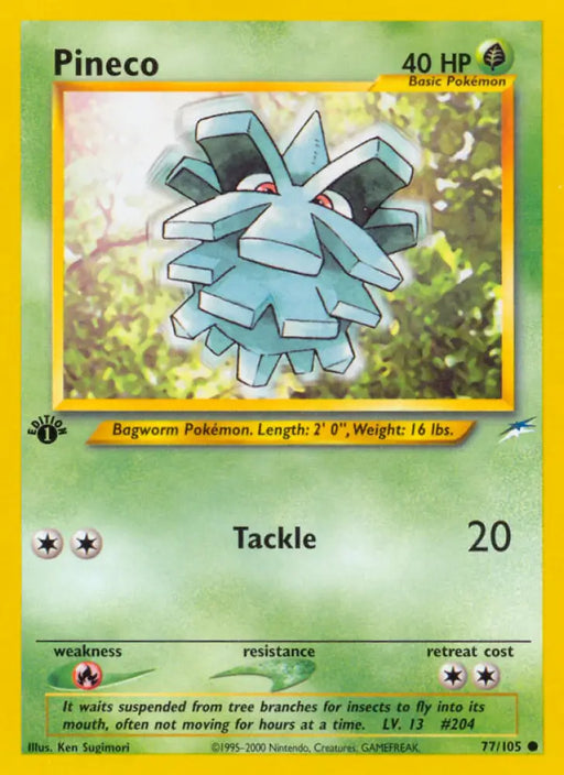 Pineco (77/105) [Neo Destiny 1st Edition] - Pokemon Single
