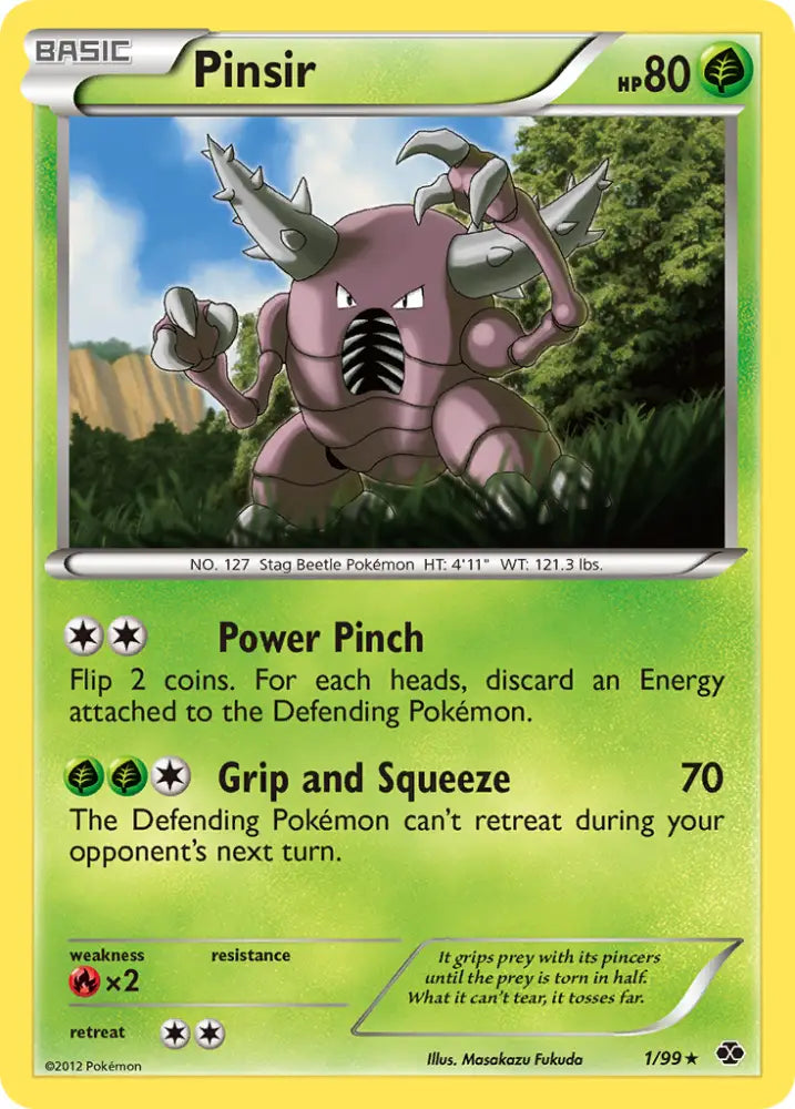 Pinsir (1/99) [Black & White: Next Destinies] - Pokemon Single
