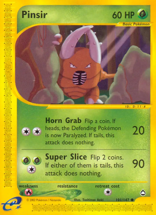 Pinsir (101/147) [Aquapolis] - Pokemon Single