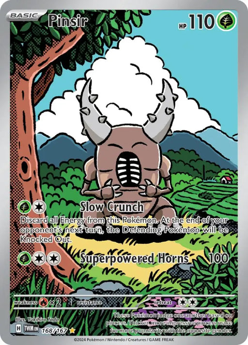 Pinsir (168/167) [Scarlet & Violet: Twilight Masquerade] - Pokemon Single