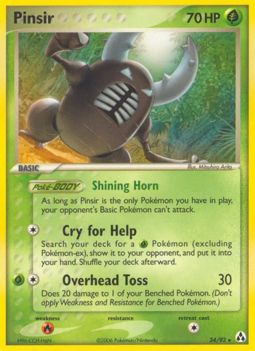 Pinsir (24/92) [EX: Legend Maker] - Pokemon Single