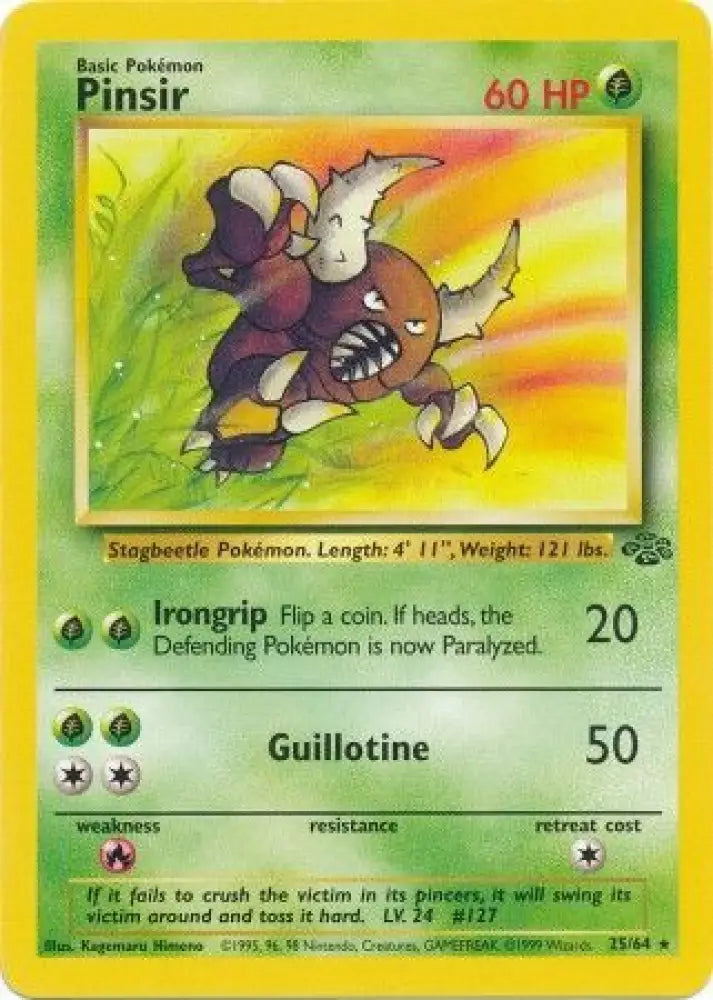 Pinsir (25/64) [Jungle Unlimited] - Pokemon Single