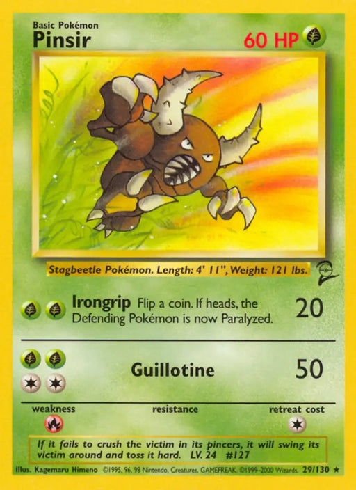 Pinsir (29/130) [Base Set 2] - Pokemon Single