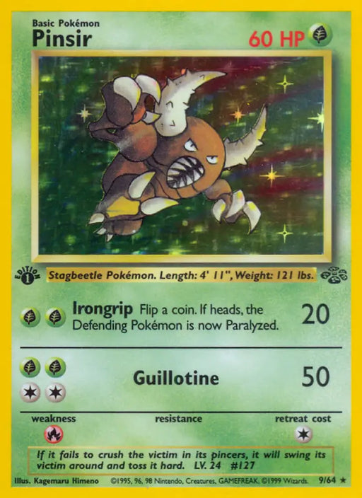 Pinsir (9/64) [Jungle 1st Edition] - Pokemon Single