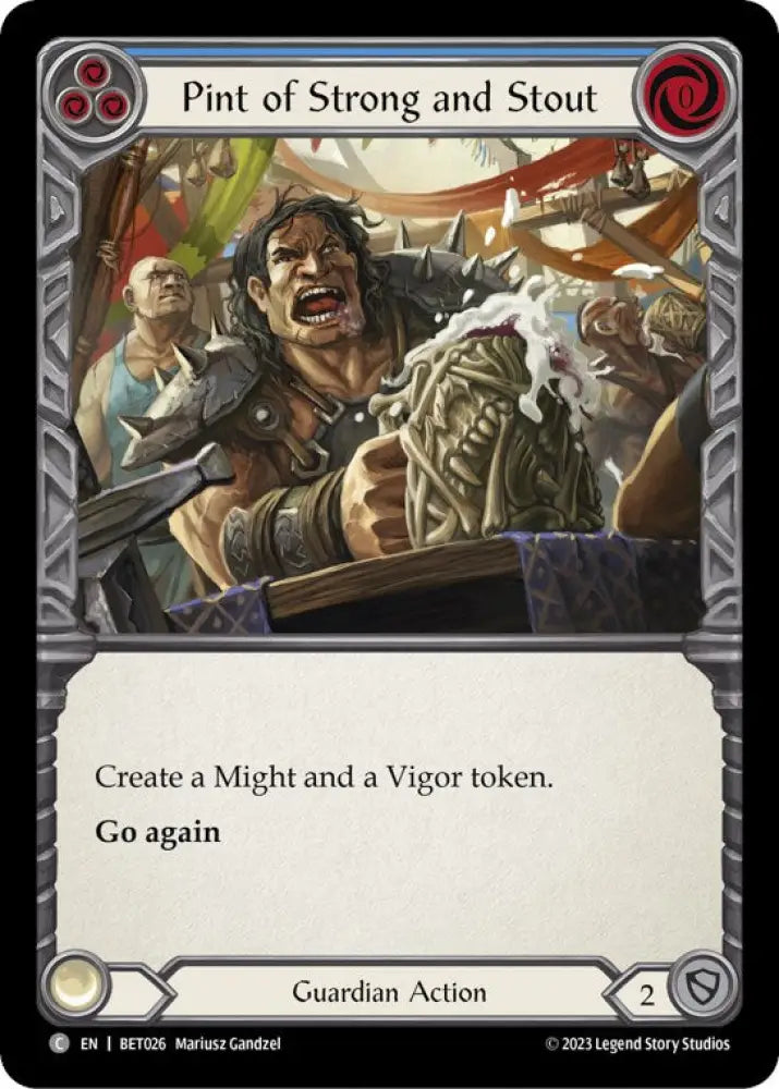 Pint of Strong and Stout [Heavy Hitters] (Betsy Blitz Deck) - Flesh And Blood Single