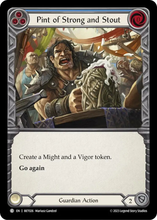 Pint of Strong and Stout [Heavy Hitters] (Betsy Blitz Deck) - Flesh And Blood Single