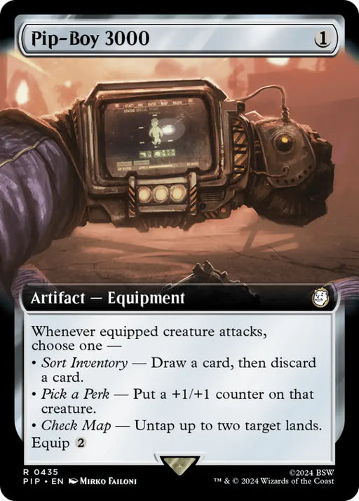 Pip-Boy 3000 (Extended Art) [Fallout] - MTG Single