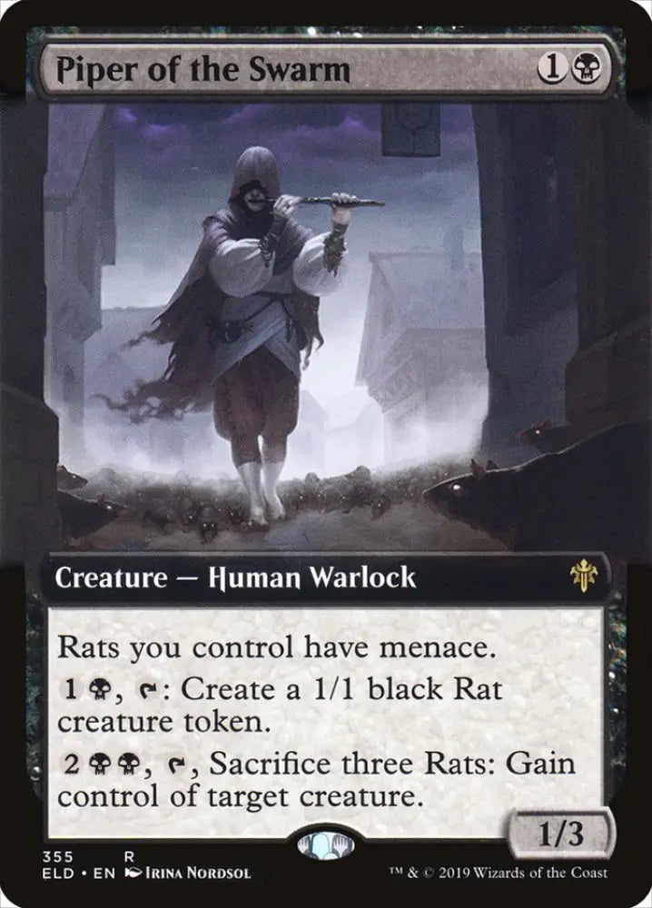 Piper of the Swarm (Extended Art) [Throne of Eldraine] - MTG Single