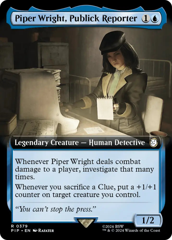 Piper Wright Publick Reporter (Extended Art) [Fallout] - MTG Single