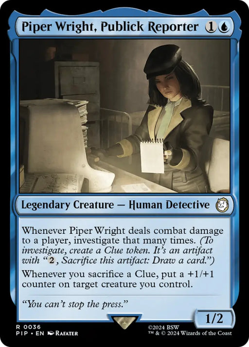 Piper Wright Publick Reporter [Fallout] - MTG Single