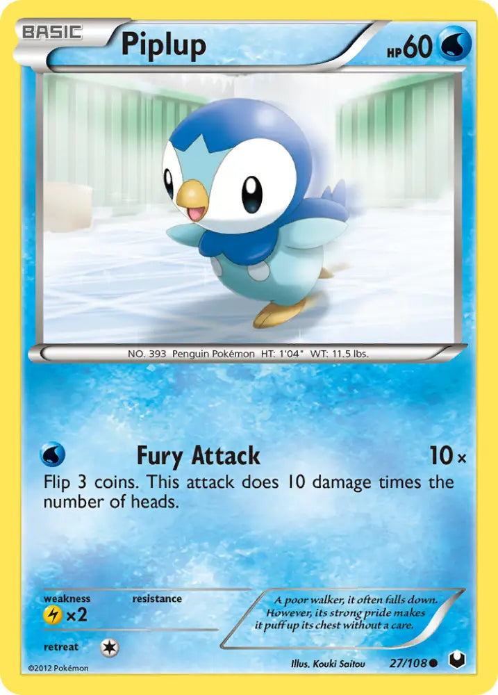 Piplup (27/108) [Black & White: Dark Explorers] - Pokemon Single