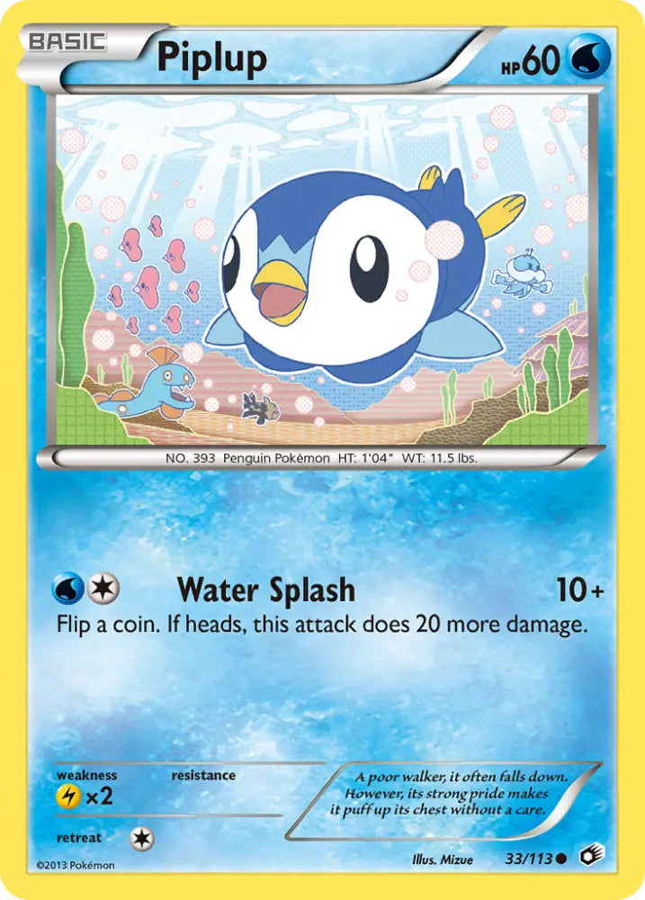 Piplup (33/113) [Black & White: Legendary Treasures] - Pokemon Single
