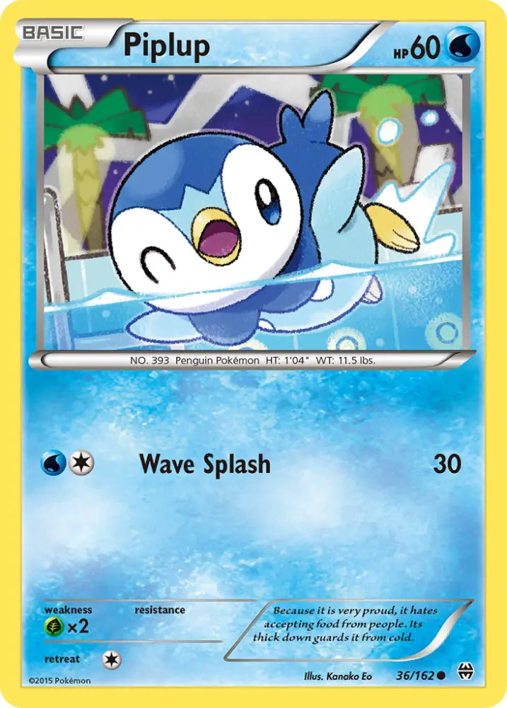 Piplup (36/162) [XY: BREAKthrough] - Pokemon Single