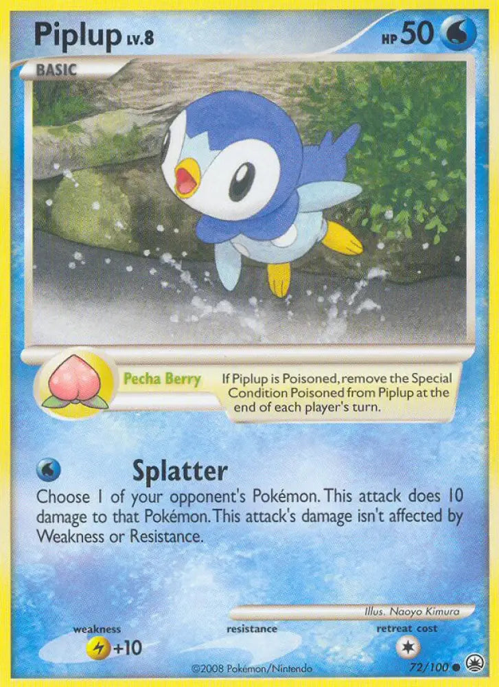 Piplup (72/100) [Diamond & Pearl: Majestic Dawn] - Pokemon Single