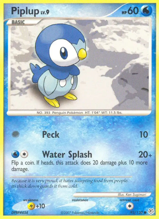 Piplup (93/130) [Diamond & Pearl: Base Set] - Pokemon Single