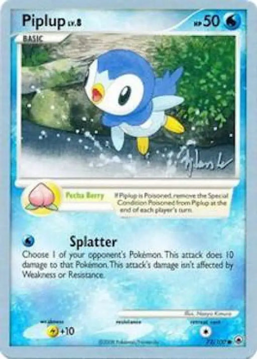 Piplup LV.8 (72/100) (Empotech - Dylan Lefavour) [World Championships 2008] - Pokemon Single
